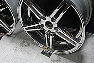 Chevy Corvette Aluminum Wheels AFTER Chrome-Like Metal Polishing and Buffing Services / Restoration Services 