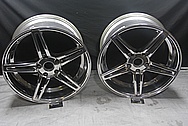 Chevy Corvette Aluminum Wheels AFTER Chrome-Like Metal Polishing and Buffing Services / Restoration Services 