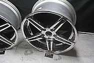 Chevy Corvette Aluminum Wheels AFTER Chrome-Like Metal Polishing and Buffing Services / Restoration Services 