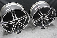 Chevy Corvette Aluminum Wheels AFTER Chrome-Like Metal Polishing and Buffing Services / Restoration Services 