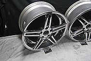 Chevy Corvette Aluminum Wheels AFTER Chrome-Like Metal Polishing and Buffing Services / Restoration Services 