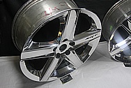 Dodge / Chrysler Aluminum SRT Wheel AFTER Chrome-Like Metal Polishing and Buffing Services / Restoration Services