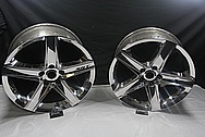 Dodge / Chrysler Aluminum SRT Wheel AFTER Chrome-Like Metal Polishing and Buffing Services / Restoration Services