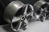 Dodge / Chrysler Aluminum SRT Wheel AFTER Chrome-Like Metal Polishing and Buffing Services / Restoration Services