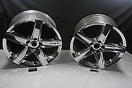 Dodge / Chrysler Aluminum SRT Wheel AFTER Chrome-Like Metal Polishing and Buffing Services / Restoration Services