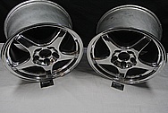 Chevrolet Corvette ZR-1 Aluminum Wheels AFTER Chrome-Like Metal Polishing and Buffing Services / Restoration Services