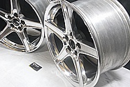 Ford Mustang Cobra Aluminum Wheels AFTER Chrome-Like Metal Polishing and Buffing Services / Restoration Services