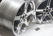 Ford Mustang Cobra Aluminum Wheels AFTER Chrome-Like Metal Polishing and Buffing Services / Restoration Services