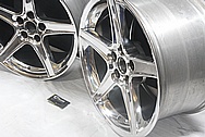 Ford Mustang Cobra Aluminum Wheels AFTER Chrome-Like Metal Polishing and Buffing Services / Restoration Services