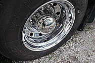 2003 Newmar Dutch Star RV Aluminum Wheels AFTER Chrome-Like Metal Polishing and Buffing Services / Restoration Services