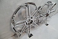 Aluminum Wheel AFTER Chrome-Like Metal Polishing and Buffing Services / Restoration Services