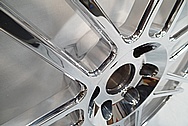 Aluminum Wheel AFTER Chrome-Like Metal Polishing and Buffing Services / Restoration Services