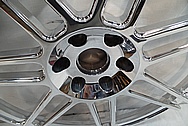 Aluminum Wheel AFTER Chrome-Like Metal Polishing and Buffing Services / Restoration Services