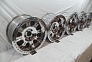 Aluminum Wheel AFTER Chrome-Like Metal Polishing and Buffing Services / Restoration Services