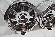 Aluminum Wheel AFTER Chrome-Like Metal Polishing and Buffing Services / Restoration Services