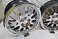 Dodge viper stock OEM Aluminum Wheels AFTER Chrome-Like Metal Polishing and Buffing Services / Restoration Services 