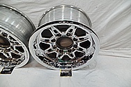 Weld Racing Aluminum Forged Wheels AFTER Chrome-Like Metal Polishing and Buffing Services / Restoration Services 