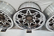 Weld Racing Aluminum Forged Wheels AFTER Chrome-Like Metal Polishing and Buffing Services / Restoration Services 