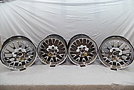 Dodge viper stock OEM Aluminum Wheels AFTER Chrome-Like Metal Polishing and Buffing Services / Restoration Services 