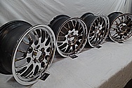 Dodge viper stock OEM Aluminum Wheels AFTER Chrome-Like Metal Polishing and Buffing Services / Restoration Services 