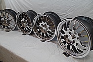 Dodge viper stock OEM Aluminum Wheels AFTER Chrome-Like Metal Polishing and Buffing Services / Restoration Services 