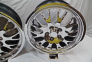 Dodge viper stock OEM Aluminum Wheels AFTER Chrome-Like Metal Polishing and Buffing Services / Restoration Services 