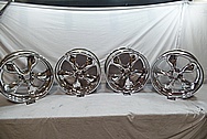 Weld Racing Aluminum Forged Wheels AFTER Chrome-Like Metal Polishing and Buffing Services / Restoration Services 