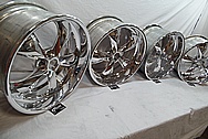 Weld Racing Aluminum Forged Wheels AFTER Chrome-Like Metal Polishing and Buffing Services / Restoration Services 