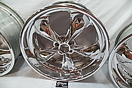 Weld Racing Aluminum Forged Wheels AFTER Chrome-Like Metal Polishing and Buffing Services / Restoration Services 