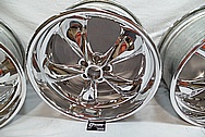 Weld Racing Aluminum Forged Wheels AFTER Chrome-Like Metal Polishing and Buffing Services / Restoration Services 