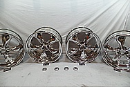 Weld Racing Aluminum Forged Wheels AFTER Chrome-Like Metal Polishing and Buffing Services / Restoration Services 