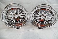 Aluminum CCW Wheels AFTER Chrome-Like Metal Polishing and Buffing Services / Restoration Services 