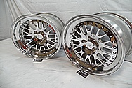 Aluminum CCW Wheels AFTER Chrome-Like Metal Polishing and Buffing Services / Restoration Services 