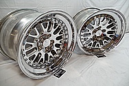 Aluminum CCW Wheels AFTER Chrome-Like Metal Polishing and Buffing Services / Restoration Services 