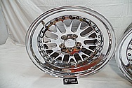 Aluminum CCW Wheels AFTER Chrome-Like Metal Polishing and Buffing Services / Restoration Services 