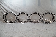 Core Brand 3 Piece Aluminum Wheels AFTER Chrome-Like Metal Polishing and Buffing Services