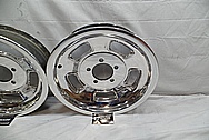 1960’s Halibrand Magnesium 5 Spoke Wheels AFTER Chrome-Like Metal Polishing and Buffing Services / Restoration Services