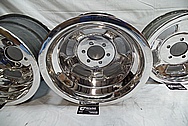 1960’s Halibrand Magnesium 5 Spoke Wheels AFTER Chrome-Like Metal Polishing and Buffing Services / Restoration Services