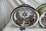 1960’s Halibrand Magnesium 5 Spoke Wheels AFTER Chrome-Like Metal Polishing and Buffing Services / Restoration Services