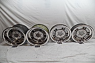 1960’s Halibrand Magnesium 5 Spoke Wheels AFTER Chrome-Like Metal Polishing and Buffing Services / Restoration Services