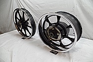 2010 Honda Fury Aluminum Motorcycle Wheels AFTER Chrome-Like Metal Polishing and Buffing Services / Restoration Services 