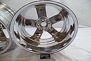 Custom Aluminum Motorcycle Wheel AFTER Chrome-Like Metal Polishing and Buffing Services / Restoration Services 