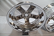 Custom Aluminum Motorcycle Wheel AFTER Chrome-Like Metal Polishing and Buffing Services / Restoration Services 