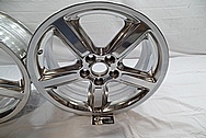 Custom Aluminum Motorcycle Wheel AFTER Chrome-Like Metal Polishing and Buffing Services / Restoration Services 