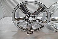 Custom Aluminum Motorcycle Wheel AFTER Chrome-Like Metal Polishing and Buffing Services / Restoration Services 