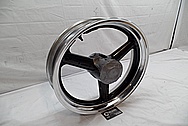 Aluminum Motorcycle / Bike Wheel Lips AFTER Chrome-Like Metal Polishing and Buffing Services / Restoration Services 