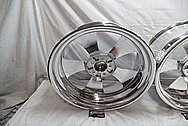 Aluminum Wheel Front Faces and Back Barrels AFTER Chrome-Like Metal Polishing