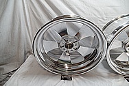 Aluminum Wheel Faces and Back Barrels AFTER Chrome-Like Metal Polishing