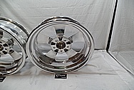 Aluminum Wheel Faces and Back Barrels AFTER Chrome-Like Metal Polishing