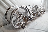 Aluminum Wheel Faces and Back Barrels AFTER Chrome-Like Metal Polishing